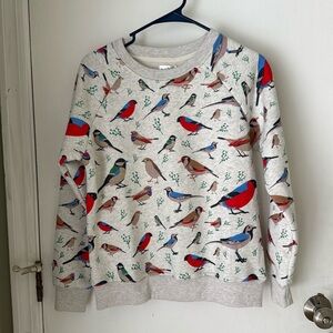 Birds Pullover Long Sleeve Sweatshirt Small-LA Soul